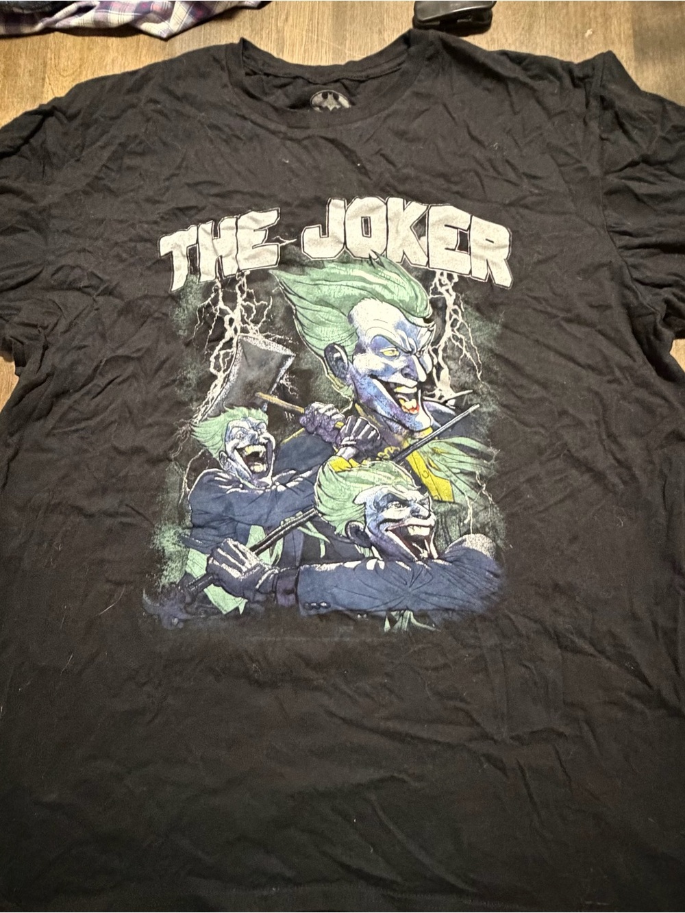 DC The Joker Graphic Tee - Black with Green & Purple Artwork